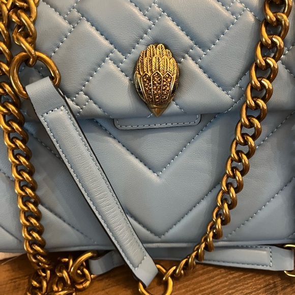 Kurt Geiger Light Blue Quilted Shoulder Bag - Picture 2 of 16